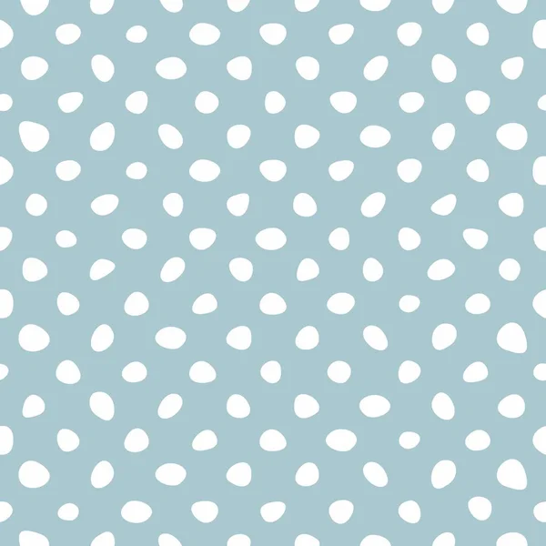 Tile Vector Pattern Small Mint Green Blue Polka Dots White — Stock Vector