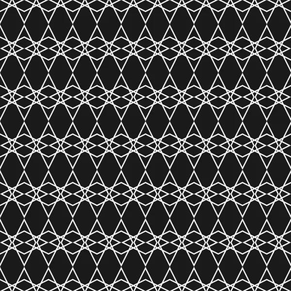 黒と白の背景を持つタイルベクトルパターン — ストックベクタ