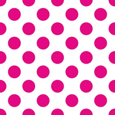 Beyaz arka planda pembe benekli kusursuz vektör deseni. Kartlar, albümler, arka planlar, sanatlar, el sanatları, kumaşlar, dekorasyon veya albümler için.
