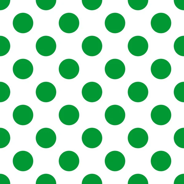 Κεραμίδι Διανυσματικό Μοτίβο Πράσινες Πουά Λευκό Φόντο Για Την Απρόσκοπτη — Διανυσματικό Αρχείο
