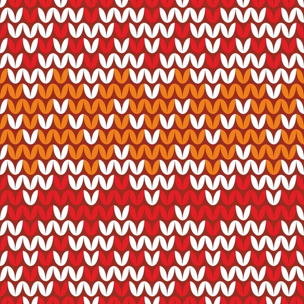 Tile Zig Zag Tricot Motif Vectoriel Fond Hiver — Image vectorielle