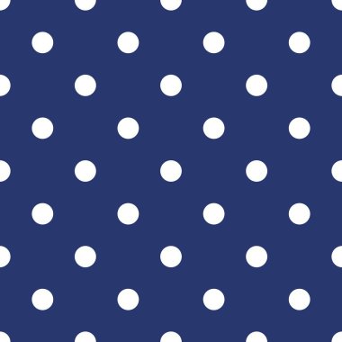 Döşeme vektör deseni sorunsuz dekorasyon duvar kağıdı için koyu mavi zemin üzerine beyaz lekeli