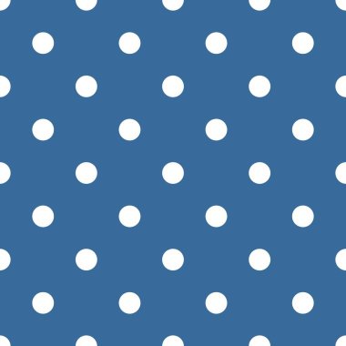 Döşeme vektör deseni sorunsuz dekorasyon duvar kağıdı için koyu mavi zemin üzerine beyaz lekeli