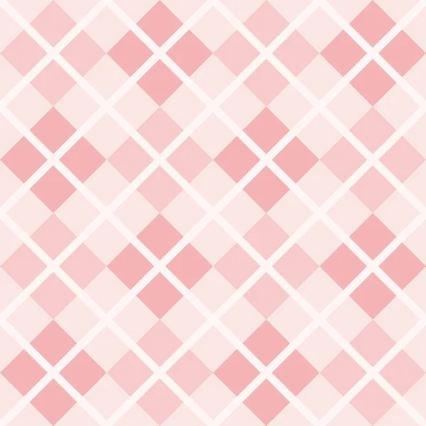 Naadloze Roze Witte Vector Achtergrond Geruite Patroon Raster Textuur Voor — Stockvector