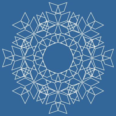 Döşeme çizgisi vektör deseni veya mavi ve beyaz duvar kağıdı arkaplanı