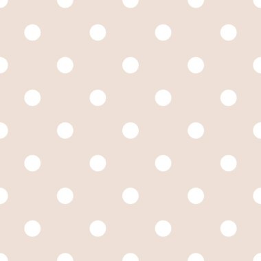 Tarafsız arka plan üzerindeki polka noktaları pürüzsüz vektör deseni