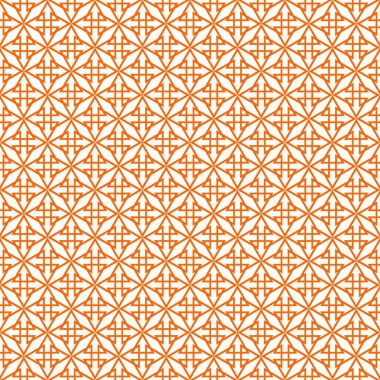 Kusursuz turuncu ve beyaz desenli soyut vektör arkaplanı