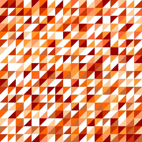 カラフルなタイルの背景ベクトルイラスト ホワイト オレンジ ピンク チョコレートブラウン三角形幾何学モザイクドキュメントテンプレートまたはシームレスなパターン — ストックベクタ