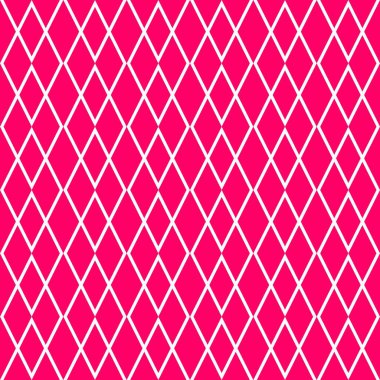 Kusursuz dekorasyon duvar kağıdı için pembe ve beyaz karo vektör deseni