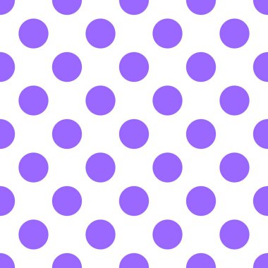 Beyaz arkaplanda, pürüzsüz duvar kağıdı için neon mor benekli döşeme vektör deseni