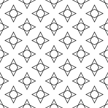 Döşeme siyah ve beyaz vektör deseni veya pürüzsüz grafik arkaplan