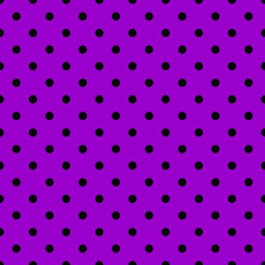 Mor arkaplanda siyah benekli döşeme vektör deseni