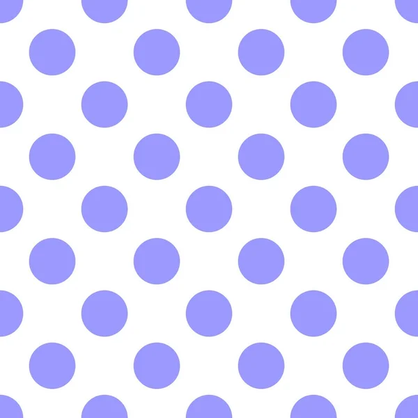 Patrón Vector Azulejos Con Lunares Violeta Pastel Sobre Fondo Blanco — Vector de stock