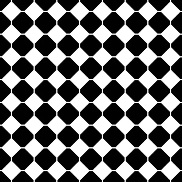 Azulejos Negro Blanco Patrón Vector Fondo — Vector de stock