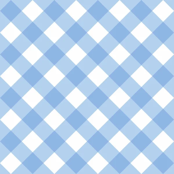 Seamless Vector Sweet Blue White Background Checkered Pattern Grid Texture — Stock Vector