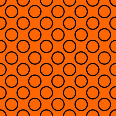 Turuncu arka planda büyük siyah benekli döşeme vektör deseni