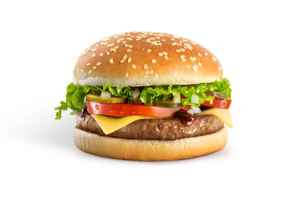 Hamburger Fast Food Pyszne — Zdjęcie stockowe