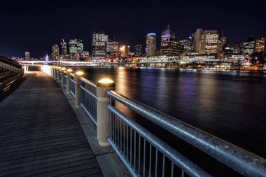 Görünümden Southbank Brisbane şehir, Avustralya