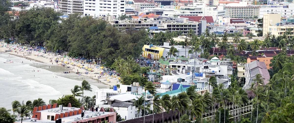 Phuket Thaiföld Október 2013 Panorámás Kilátás Nyílik Patong Város Strand — Stock Fotó