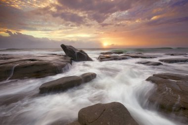 Sunrise noktası Cartwright, Sunshine Coast, Queensland, Avustralya