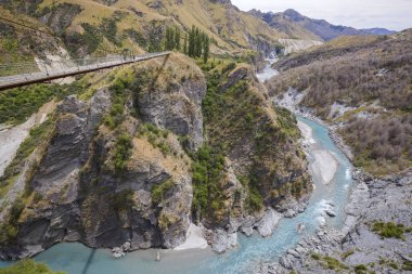 Yarışçılar Kanyon orta Otago, South Island, Yeni Zelanda Queenstown yakınındaki.
