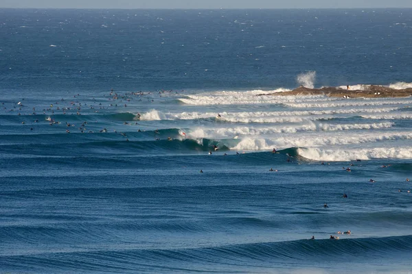 Kanic Skály Surfaři Coolangatta Austrálie — Stock fotografie