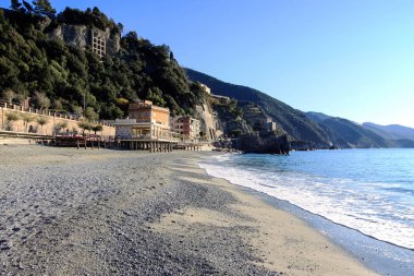 Köy Monterosso, gündüz, Cinque Terre, İtalya