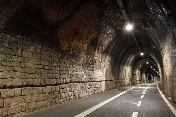 Fußgängertunnel Zwischen Levanto Und Bonasolla Cinque Terre Italien — Stockfoto