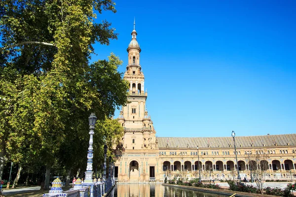 Plaza Espana Sevilla Spanje — Stockfoto