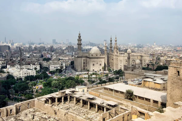 Widok Meczet Muhammada Alego Ciągu Dnia Kair Egipt — Zdjęcie stockowe