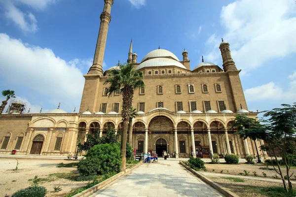 Veduta Della Moschea Muhammad Ali Giorno Cairo Egitto — Foto Stock