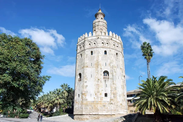 Torre Del Oro Seville Spanien — Stockfoto