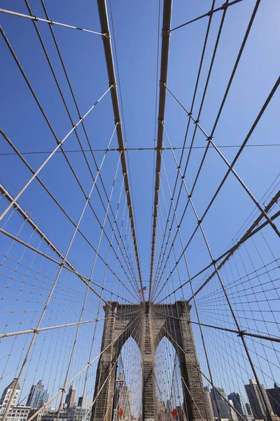 Vista Del Puente Brooklyn Durante Día Nueva York Estados Unidos —  Fotos de Stock