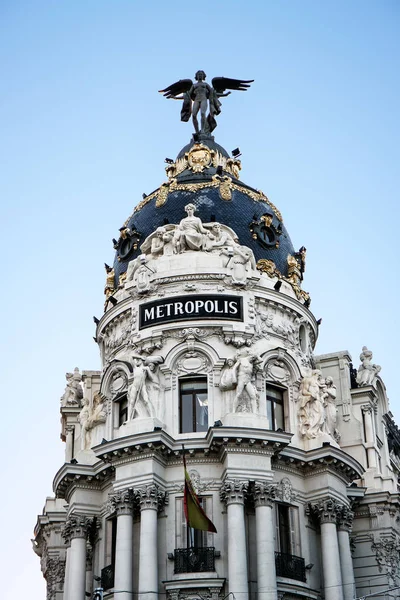 Madrid Espanha Novembro 2012 Metropolis Building Madrid Spain Este Famoso — Fotografia de Stock