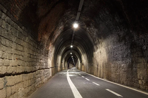 Fußgängertunnel Zwischen Levanto Und Bonasolla Cinque Terre Italien — Stockfoto