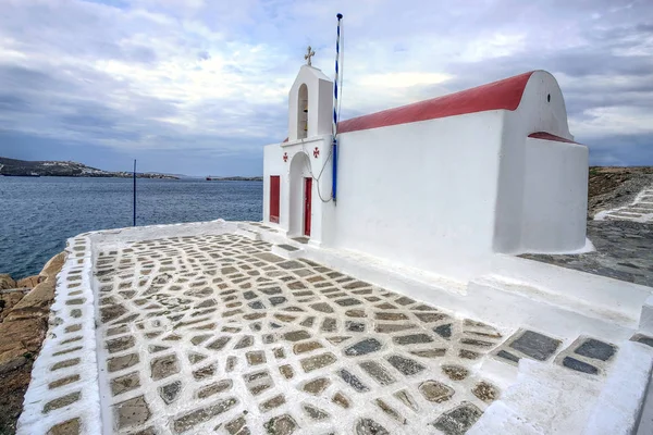 Εκκλησία Της Παναγίας Παραπορτιανής Νησί Της Μυκόνου Ελλάδα — Φωτογραφία Αρχείου