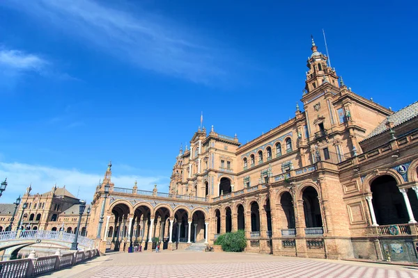 Plaza Espana Sevilla Spanje — Stockfoto