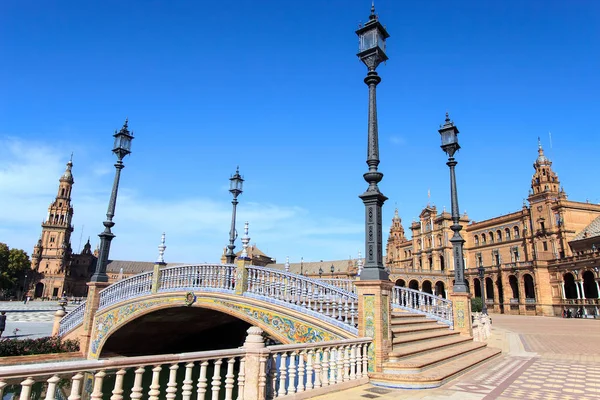 Seville Espanha Novembro 2012 Uma Das Quatro Pontes Cerâmicas Que — Fotografia de Stock