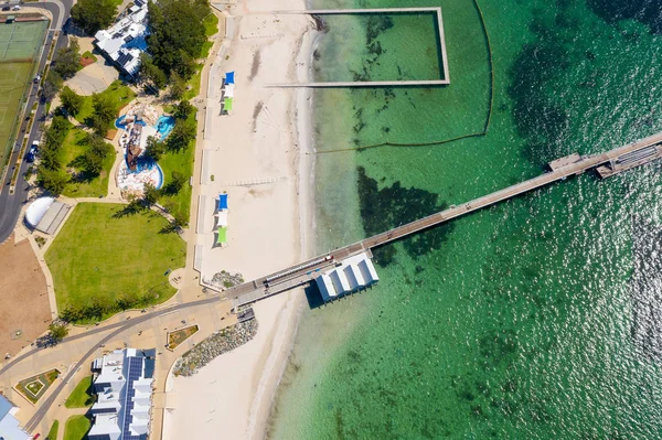 Busselton Skelesi Batı Avustralya 1841 Metre Uzunluğunda Dünyanın Uzun Ikinci — Stok fotoğraf