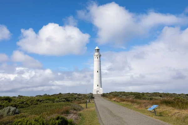 Cape Leeuwin Lighthouse Most Southwestern Point Australia Indian Ocean Meets — Stock Photo, Image