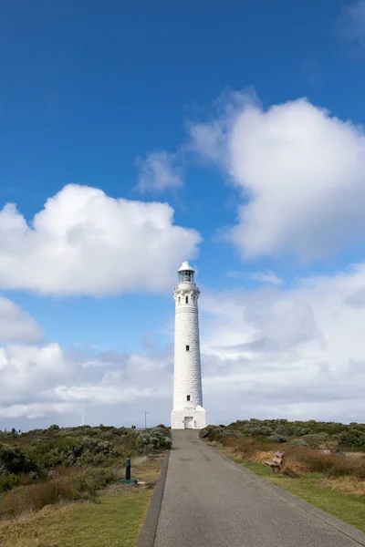 Cape Leeuwin Lighthouse Most Southwestern Point Australia Indian Ocean Meets — Stock Photo, Image