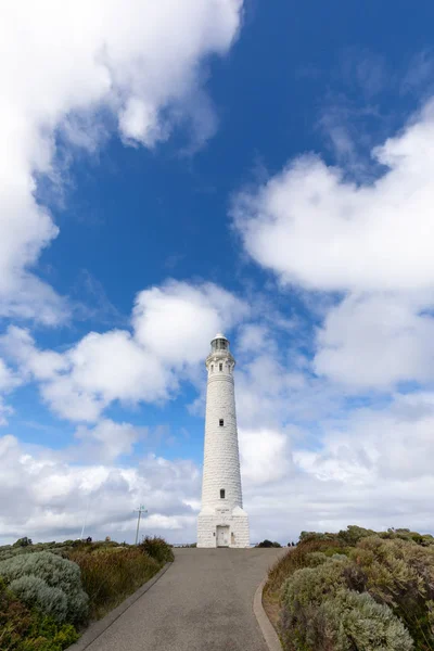 Leeuwin Foki Világítótorony Ausztrália Legdélnyugatibb Pontja Ahol Indiai Óceán Találkozik — Stock Fotó