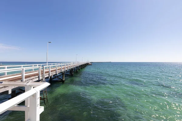 Busselton Jetty Western Australia Den Näst Längsta Träbryggan Världen 1841 — Stockfoto