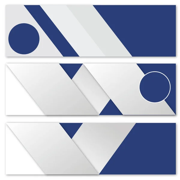Moders Blu Banner Design — Vettoriale Stock