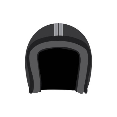 Klasik bir kask siyah vektör çizim