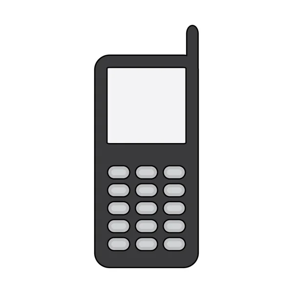 Biały ilustracja ikona klasyk telefon tło wektor — Wektor stockowy