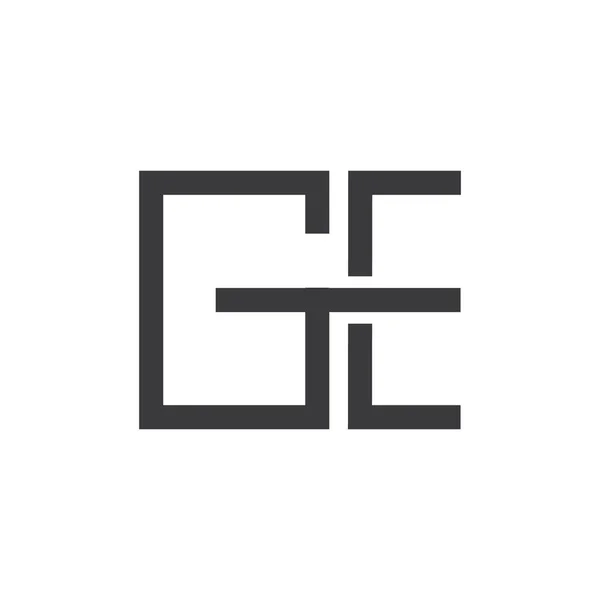 Vectorial letra g e ilustración icono logotipo diseño — Vector de stock