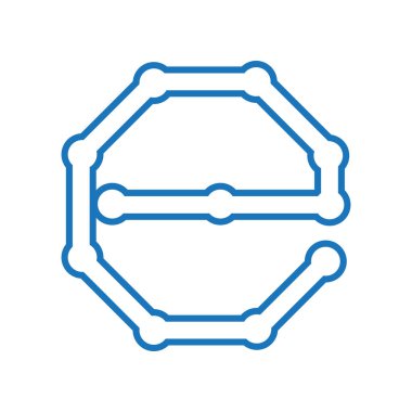 illüstrasyon mektup simge teknoloji vektör