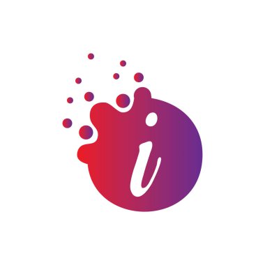 vektör illüstrasyon Noktalar Harf simgesi Logo Harf Tasarım Vektör Noktalı.