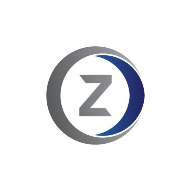 vektör illüstrasyon ilk harf z ve daire simgesi logo modern tasarım